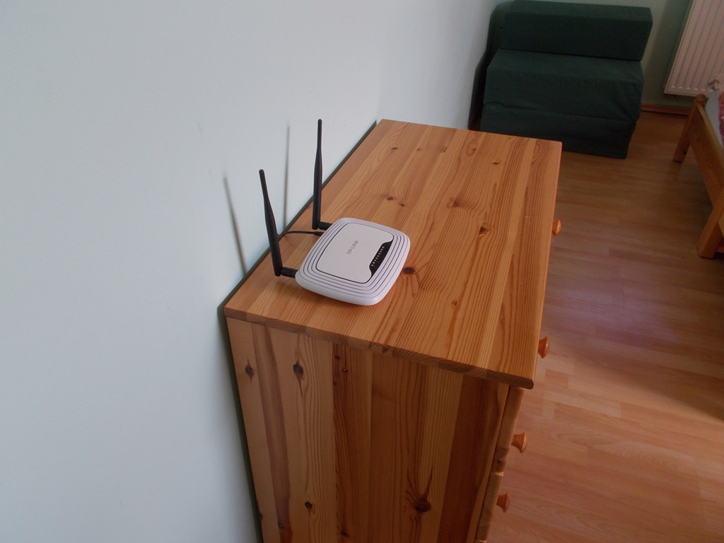 A Wifi router fix helye 